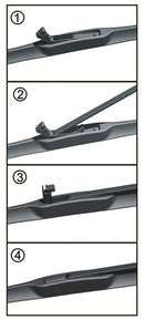 Moclean camery type hybrid wiper blade -T-100