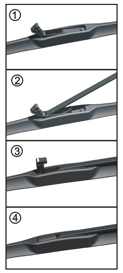 Moclean camery type hybrid wiper blade -T-100